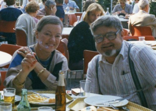 Lill og Gunanr Falling en gang på 1980-tallet