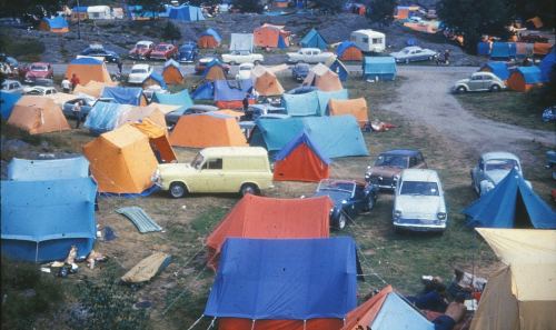 camping Roligheden Kristiansand 1960